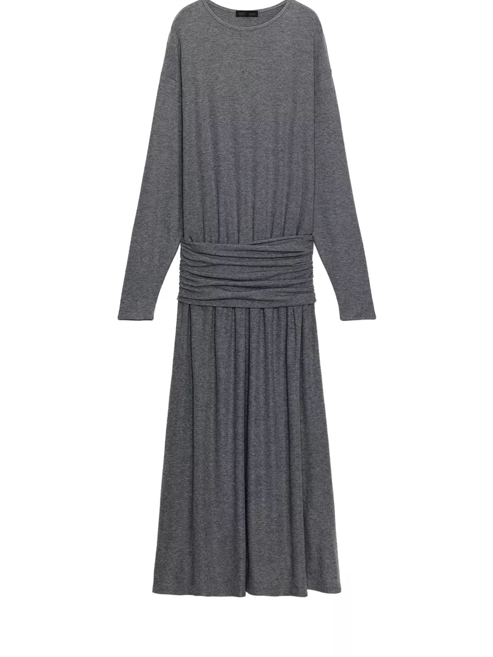Zara Soft Grey Dress with Sash